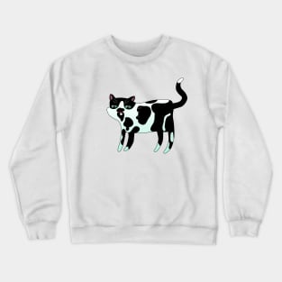 Confused Cow Cat Crewneck Sweatshirt